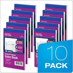 **Adams General Purpose Sales Book, Carbonless, (Pack Of 10) (DC3510)** The book