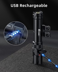 EZshoot 2500 Lumens Rifle Laser Light Combo Compatible with M-Rail, Black