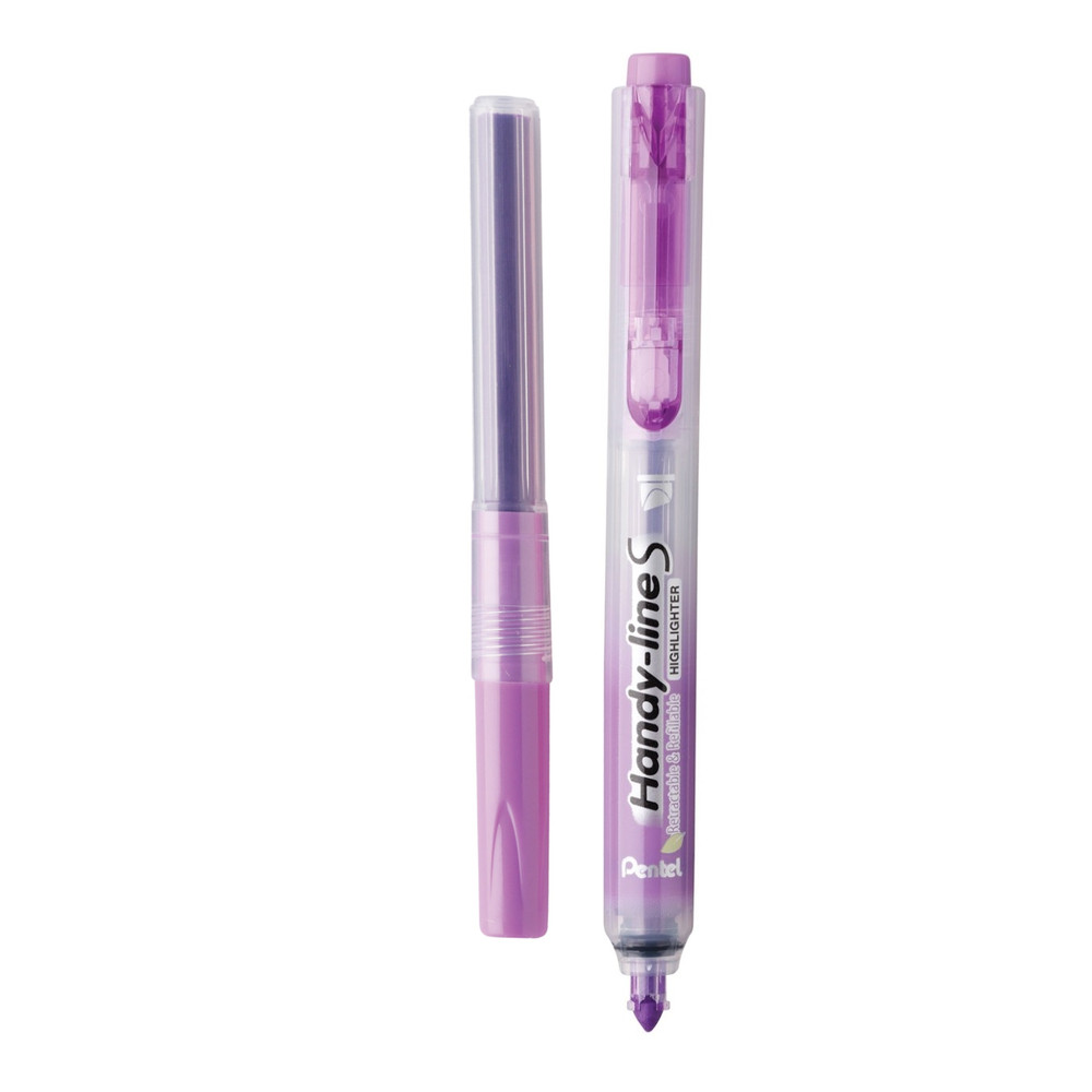SXS15-V Pentel Handy-line S RT, 1 Highlighter w/ 1 Refill, Bullet, Violet