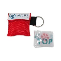 25 pack – Key Ring CPR Mask – Emergency Face Shield with One-way valve