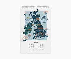 Anthropologie Rifle Paper Co. World Traveler 2022 Calendar 12 PRINTS Travel