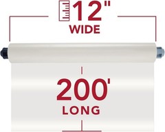Thermal Laminating Film, Rolls, Ultima 35 EZload, Glossy, NAP II, 12″ x 200′,…