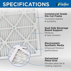 20x24x2 MERV 10 AC Air Filters. 12 PACK. Actual Size: 19-3/8 x 23-3/8 x 1-3/4