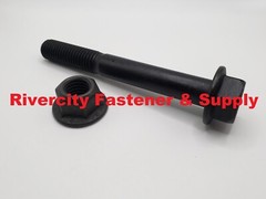 5/8-11 x 5 Hex Flange Bolts 5/8 x 11 x 5″ Steel Screws 5/8×11 x 5 With Lock Nuts