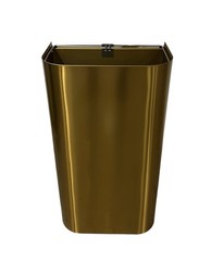 Bradley A05-027-BR 12 Gallon Brushed Brass Recessed Waste Receptacle