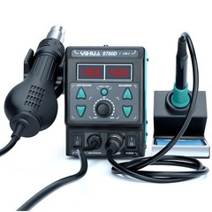 YIHUA 8786D-I Dual LED Digital Soldering Station with Hot Air Desoldering Rework