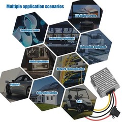 DC 30V-90V to 24V 20A 480W Waterproof Buck Power Converter DC to DC Step Down…