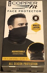 Copper Fit Guardwell Neck Gaiter Face Mask Protector Adult Unisex Charcoal