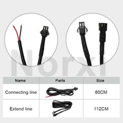 Motorcycle Water Temperature Gauge 32~248°F NORXI Fahrenheit Meter+22mm Sensor