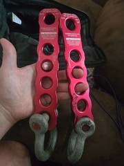 MSA Rope Termination Plates 36kN NFPA Rescue Rigging w/ Shackles (Pair