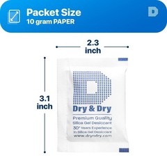 10 Gram [30 Packets] Silica Gel Packets Silica Gel Desiccants, Silica Gel Pac…
