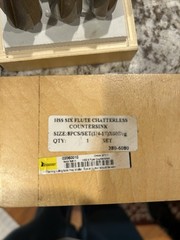 Countersink Set 8 Pieces HSS Six Flute Chaterless 1/4-1″ 60 DEG