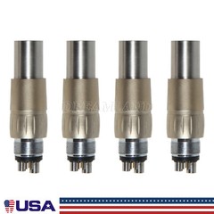 1-10 PCS Dental LED Fiber Optic 6 Hole Quick Coupler Coupling Fit NSK