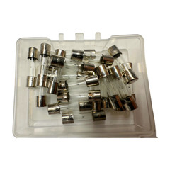 (Pack of 20) Aukenien T0.5AL250V Slow Blow Glass Fuses, 5mm x 20mm, 250V, T0.5A