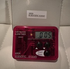 Sper Scientific 810045 Continuous Alarm Timer 9999 Min Count Up/Down Visual LED
