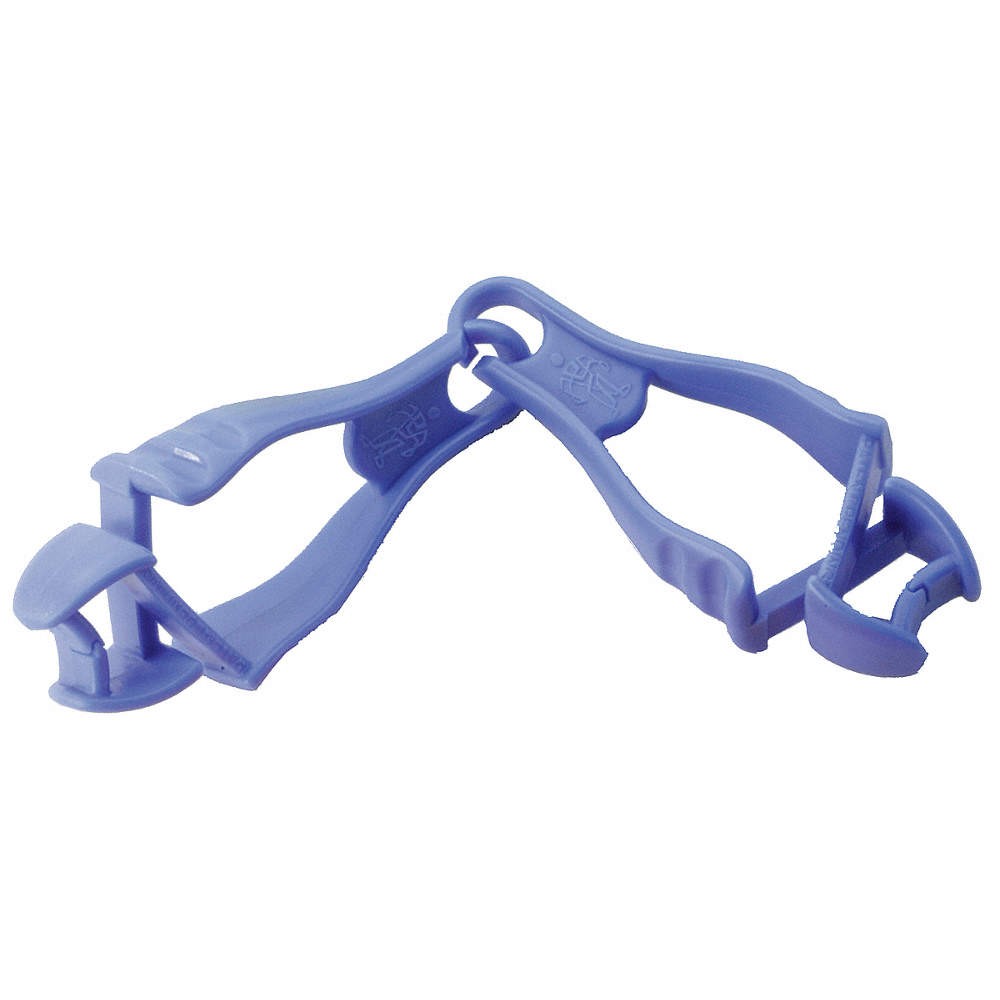 ERGODYNE 3400 PK 6 Glove Clip, 9 In. H,Blue 16N693