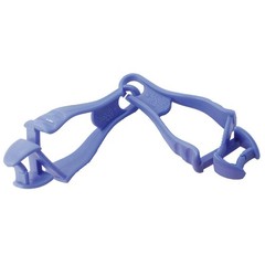 ERGODYNE 3400 PK 6 Glove Clip, 9 In. H,Blue 16N693