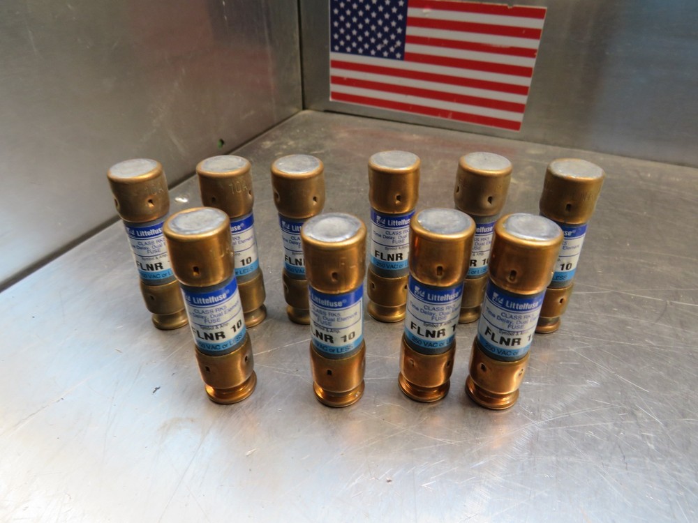 Littlefuse FLNR 10 Class RK5 Fuse (Lot of 10)