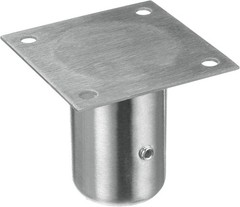 3-1/8 Inch Total High Stainless Steel Leg Socket Set of 4