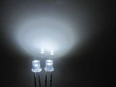 100pcs, 3mm Red Yellow Blue Green White Flat Top LED Wide Angle Leds Diode Lamp