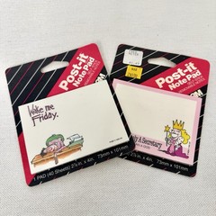 Vintage 1980s Post-It Note Pads Gag Gift Funny 80 Sheets Total Lot Of 2 New