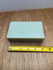 1-1/2″ X 3″ X 5″ Garolite G10/FR4 Rectangular Bar Stock Green Fiberglass Epoxy