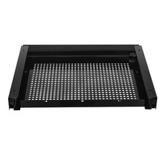 Under Desk Mounted Sliding Drawer Pull Out Tray for 17″ Laptop Metal with Lock