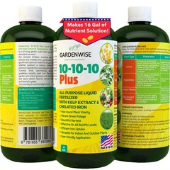 10-10-10 All Purpose Plant Food – Liquid Fertilizer with Seaweed Kelp & Iron …