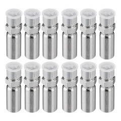 Heavy Duty 1/4″ ID to 3/8″ NPTF Male Hydraulic Hose End Fitting 12 Pcs