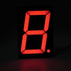 5 × Red 2.3″ Seven 7 Segment Display Common Anode LED Digital Number 1 Bit DIP