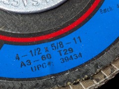 CGW Abrasives Flap Discs Aluminum Oxide Type 29 4-1/2″Dia 60G QTY 10 39434