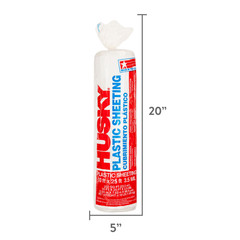 Husky 3.5 Mil Clear Plastic Sheeting, 10 ft. x 25 ft., 3 Pack