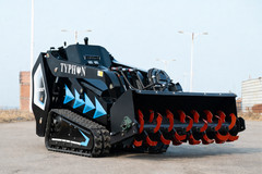 NEW TYPHON STOMP X1300 & STOMP 509 Mini Skid Steer Rotary Tiller Attachment