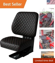 Universal Fit Tractor & Forklift Seat Cover – Comfortable Quilted Leather Design