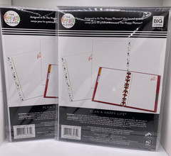 Happy Planner HOLIDAY Classic Filler Paper Dotted Lined 40 Sheets Lot of 2