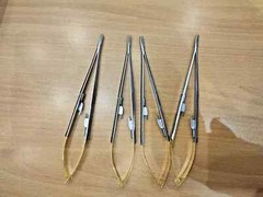 Lot of 4 HU FRIEDY Castroviejo straight Needle Holder 7″ 18cm NH5024
