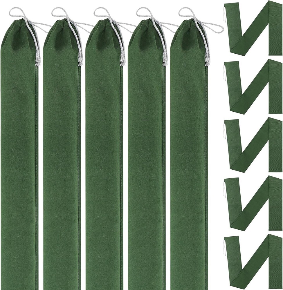 5 Pcs 5′ X 4.7” Tube Sand Bags for Flooding Long Sand Bags Thickened Reusable C