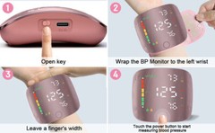LED Digital Wrist Blood Pressure Monitor BP Cuff Gauge Test Machine