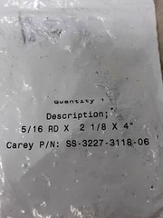 Carey SS-3227-3118-06 Stainless Steel Pull Handle Lot of 2