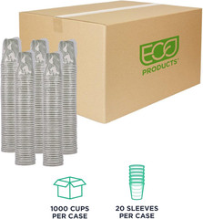 Compostable Disposable World Art 12Oz Large Coffee Cups, Case of 1000, Renewable
