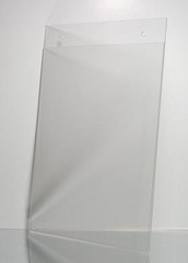 Dazzling Displays 25 Clear 8-1/2″ x 11″ Wall Mount Sign Holders