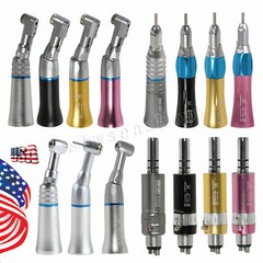Dental slow low speed straight handpiece/contra angle/air motor 2/4h fit NSK AZ