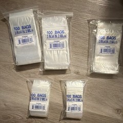 100 Clear Resealable Seal Top Bags 3 x 4 in 2 mil, MPN F20304