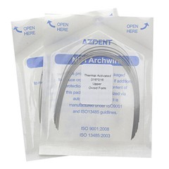 5Packs Dental Orthodontic Heat Thermal Activated Niti Rectangular Arch Wires