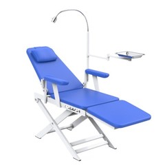 AZDENT Sillon plegable portátil dental con Luz LED/silla de médico móvil USA