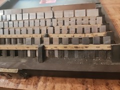 STARRETT WEBER GAGE BLOCK SET IN WOODEN CASE 81 PCS