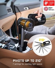 Fanttik Fold V10 APEX Pivot Cordless Car Vacuum, 17000Pa Handheld Black