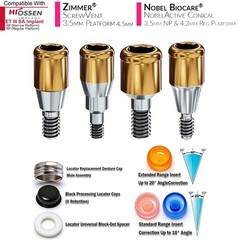 Dental Zest Locator Overdenture Attachment System Compatible Multiple Implant