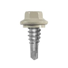 Metal Roofing Stitch Lap Screws #14 x 7/8″ Painted Hex Head EPDM Washer