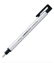 Lot of 2 Tombow Mono Zero Eraser Point Pen & 2 Refills #57315 Fine Round
